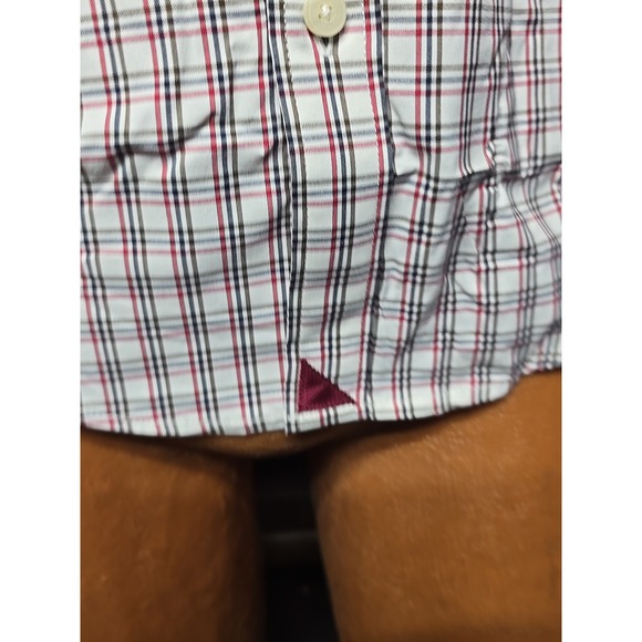UNTUCKit Men's Shirt XS Slim Fit Long Sleeve Button-up Red / Black Gingham Dad - Picture 4 of 10